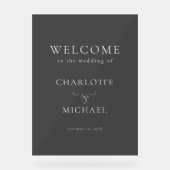 SIMPEL, "エレガントWELCOME"'結婚's アクリルサイン (正面)