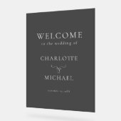 SIMPEL, "エレガントWELCOME"'結婚's アクリルサイン (傾斜)