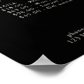 Simpel、モダンプロフェッショナル、サロン、価格表 ポスター (角)