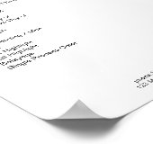 Simpel モダン Preislistenポスター ポスター (角)