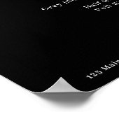 Simpel モダン Rosegoldサロン価格表ポスター ポスター (角)