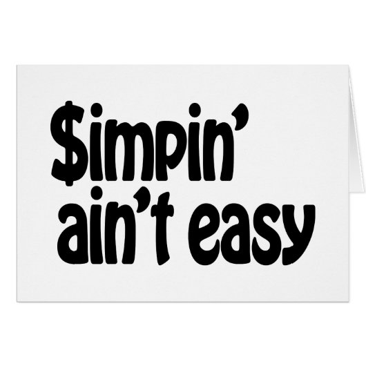 Simpin'Ain't簡単カード (正面横)