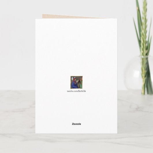 Simpkin the Cat Serves Tea - Beatrix Potter カード (裏面)