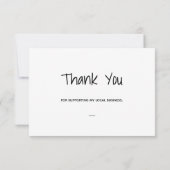 Simple サンキューカード (裏面)