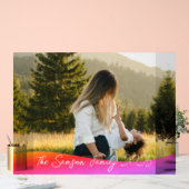 Simple 1 Photo Full Coverage - Script Text Overlay アクリルサイン (ウェディング)