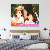 Simple 1 Photo Full Coverage - Script Text Overlay キャンバスプリント (インサイチュ (寝室))