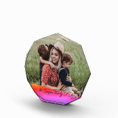 Simple 1 Photo Full Coverage - Script Text Overlay フォトブロック (右)