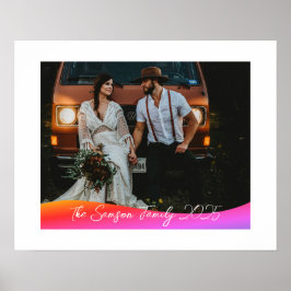 Simple 1 Photo Full Coverage - Script Text Overlay ポスター