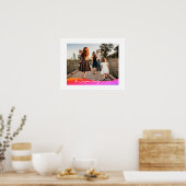 Simple 1 Photo Full Coverage - Script Text Overlay ポスター (キッチン)