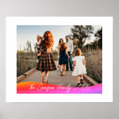 Simple 1 Photo Full Coverage - Script Text Overlay ポスター (正面)