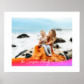 Simple 1 Photo Full Coverage - Script Text Overlay ポスター (正面)