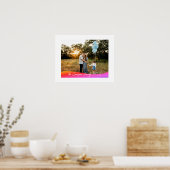 Simple 1 Photo Full Coverage - Script Text Overlay ポスター (キッチン)