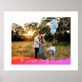 Simple 1 Photo Full Coverage - Script Text Overlay ポスター