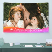 Simple 1 Photo Full Coverage - Script Text Overlay 横断幕 (トレードショー)