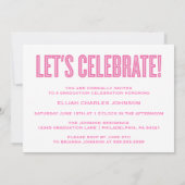 SIMPLE 2025はっきりした GRAD写真卒業招待状 招待状 (裏面)