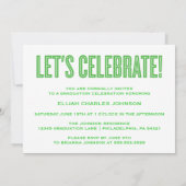 SIMPLE 2025はっきりした GRAD写真卒業招待状 招待状 (裏面)