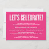 SIMPLE 2025はっきりした GRAD写真卒業招待状 招待状 (裏面)