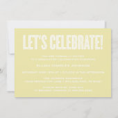 SIMPLE 2025はっきりした GRAD写真卒業招待状 招待状 (裏面)