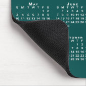 Simple 2026 Calendar Company Name on Blue-Green マウスパッド (コーナー)