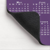 Simple 2026 Calendar Company Name on Purple マウスパッド (コーナー)
