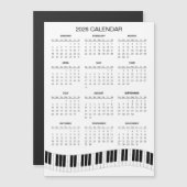 Simple 2026 Calendar with Piano Keys | Magnet (正面/裏面)