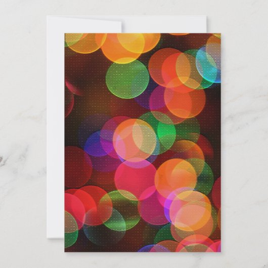 Simple 29th birthday invitation Confetti Dinner 招待状 (裏面)