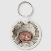 Simple 2 Photo Template Personalized Frame キーホルダー (正面)