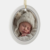 Simple 2 Photo Template Personalized Frame セラミックオーナメント (右)