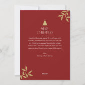 Simple 3 photo christmas シーズンカード (裏面)