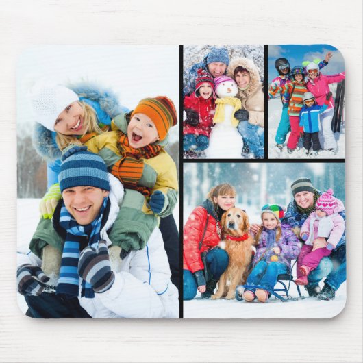 Simple 4 Photo Collage マウスパッド (正面)