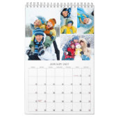 Simple 4 Photos Per Month カレンダー (1月 2027)