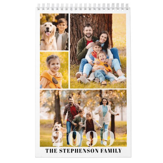 Simple 4 Photos Per Month カレンダー (カバー)