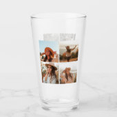 Simple 8 Photo Collage タンブラーグラス (正面)