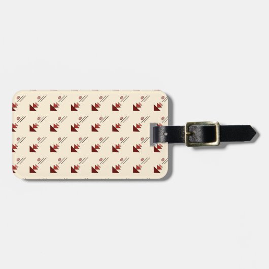 Simple Abstract Luggage Tag ラゲッジタグ (正面横)