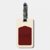 Simple Abstract Luggage Tag ラゲッジタグ (裏面縦)