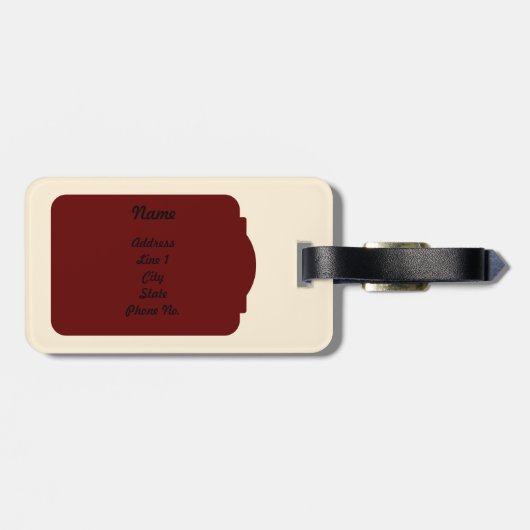 Simple Abstract Luggage Tag ラゲッジタグ (裏面横)