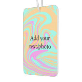 Simple acrylic pour marble add your text name cust カーエアーフレッシュナー (左)