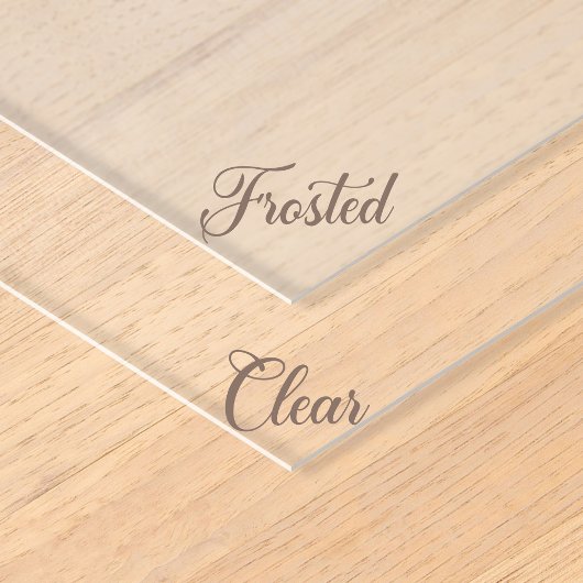 Simple Acrylic wedding arch 5 x7 invitation  アクリル招待状