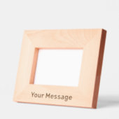 Simple Add Your Message Text Template レーザー彫刻フレーム (左)
