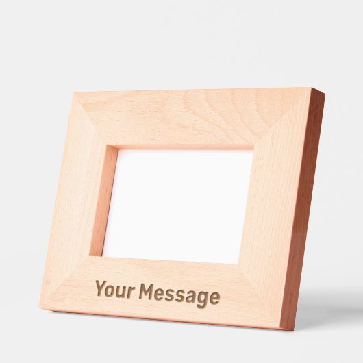 Simple Add Your Message Text Template レーザー彫刻フレーム (左)