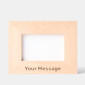 Simple Add Your Message Text Template レーザー彫刻フレーム (正面)