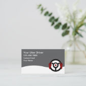 Simple Affordable Ride Hailing Business Cards 名刺 (スタンド正面)