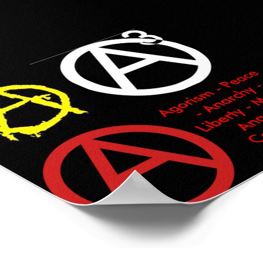Simple Anarchy Poster ポスター (角)