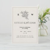 Simple and Affordable Rustic Wedding Invitations 招待状 (スタンド正面)