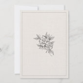 Simple and Affordable Rustic Wedding Invitations 招待状 (裏面)