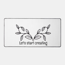 Simple and calm design desk mat デスクマット