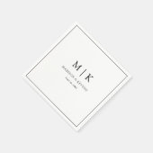 Simple and Chic | Wedding Napkins スタンダードカクテルナプキン (角)