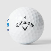 Simple and Cool Classic Blue Golfers Logo ゴルフボール (ロゴ)