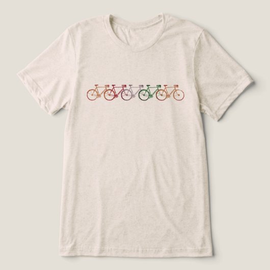 Simple and Cool Five Bikes  トライブレンドＴシャツ (デザイン正面)