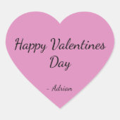 Simple and Cute Valentines Day Stickers ハートシール (正面)